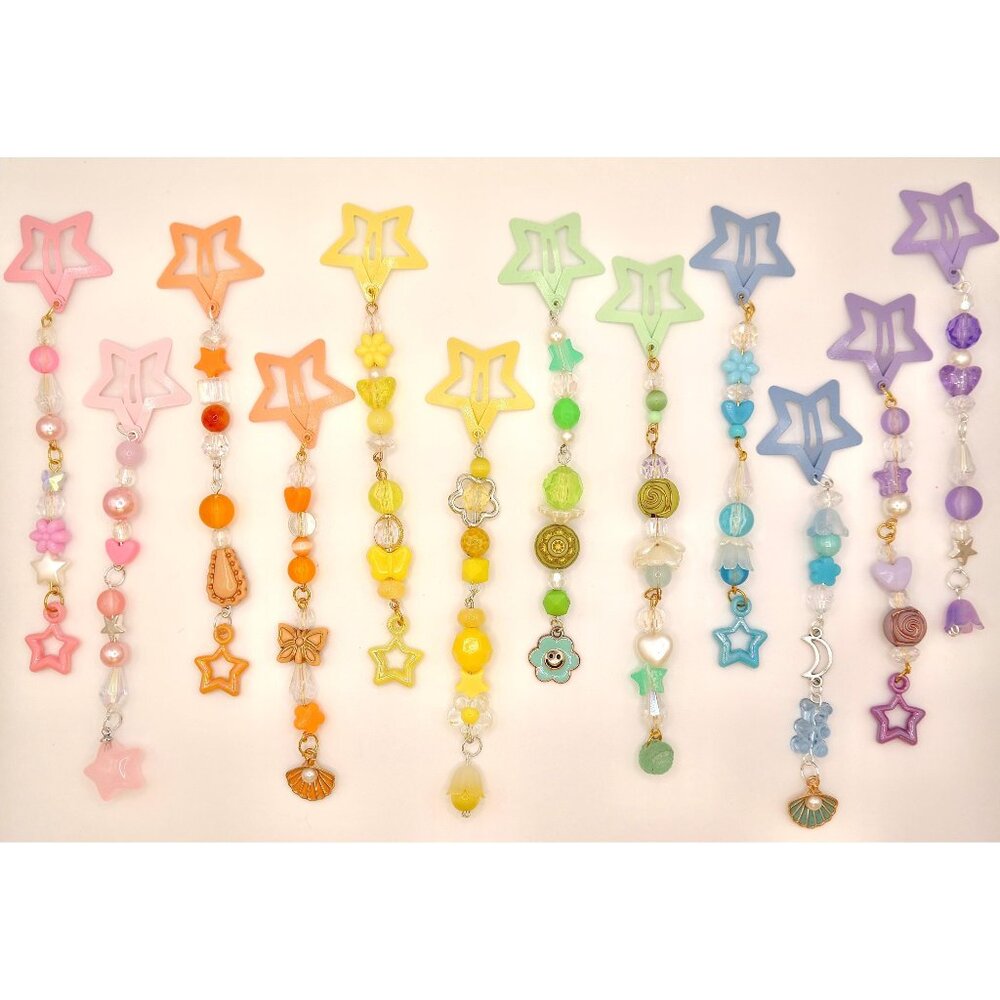 Colorful Star Decorated Hair Clips